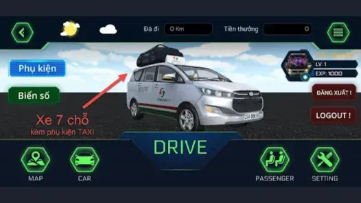 Car Simulator Vietnam controls